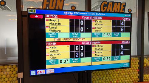 Live Scoring beim UTC Madainitennis